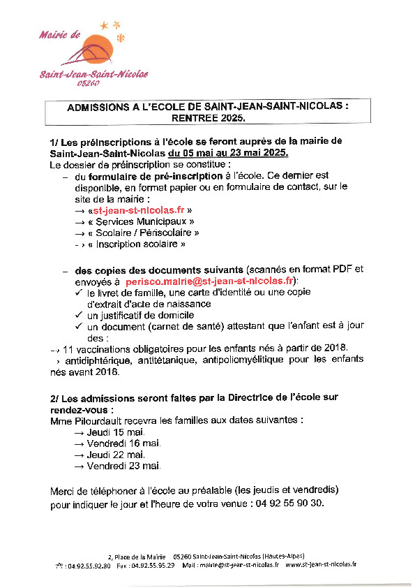 Lire la suite à propos de l’article École rentrée 2026: Inscriptions des nouveaux élèves du 13 au 30 avril