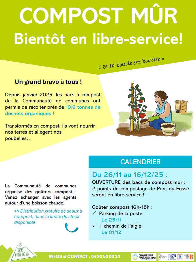 Lire la suite à propos de l’article COMPOST MÛR BIENTÔT EN LIBRE SERVICE