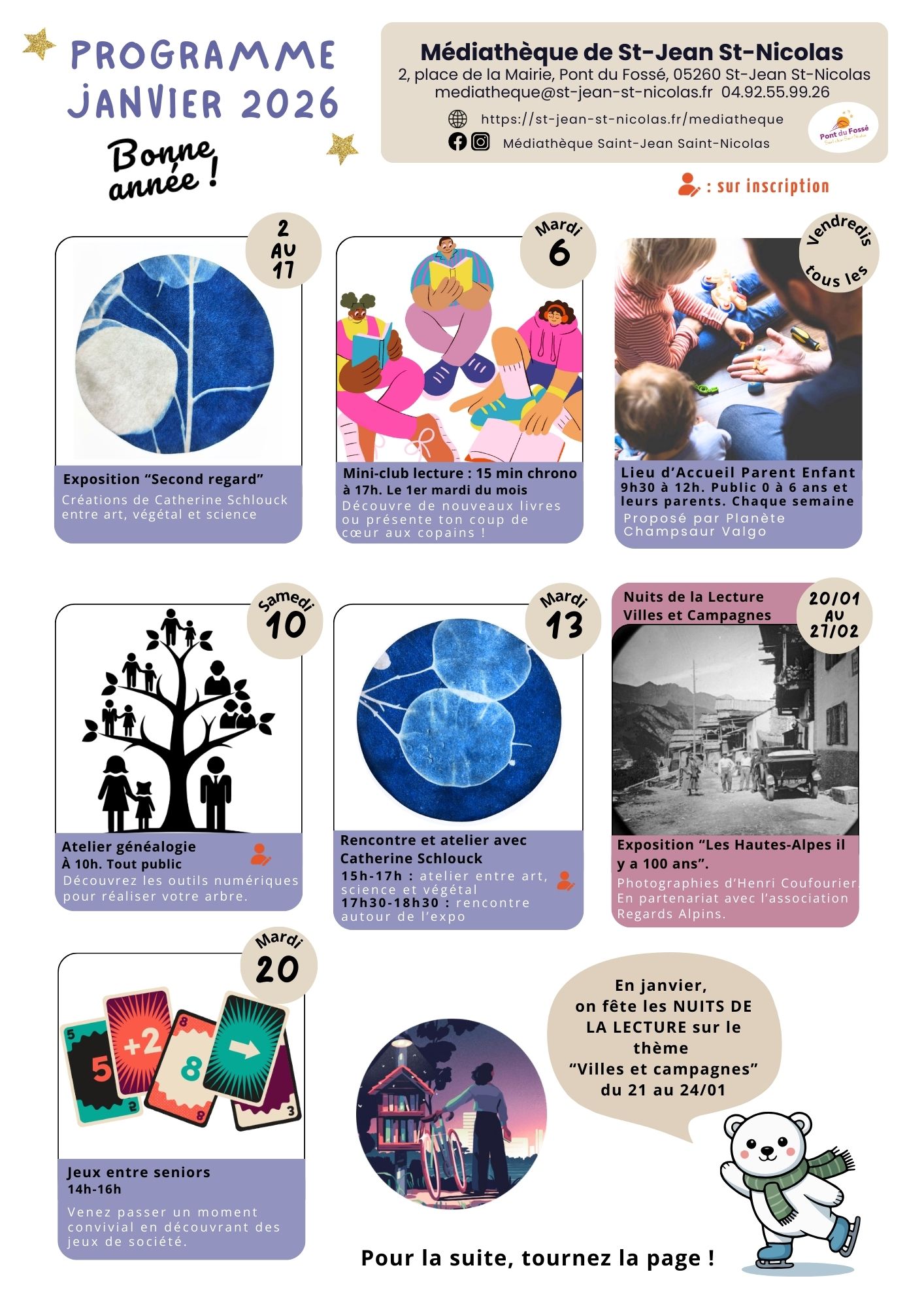 You are currently viewing Programme de janvier – Nuits de la Lecture