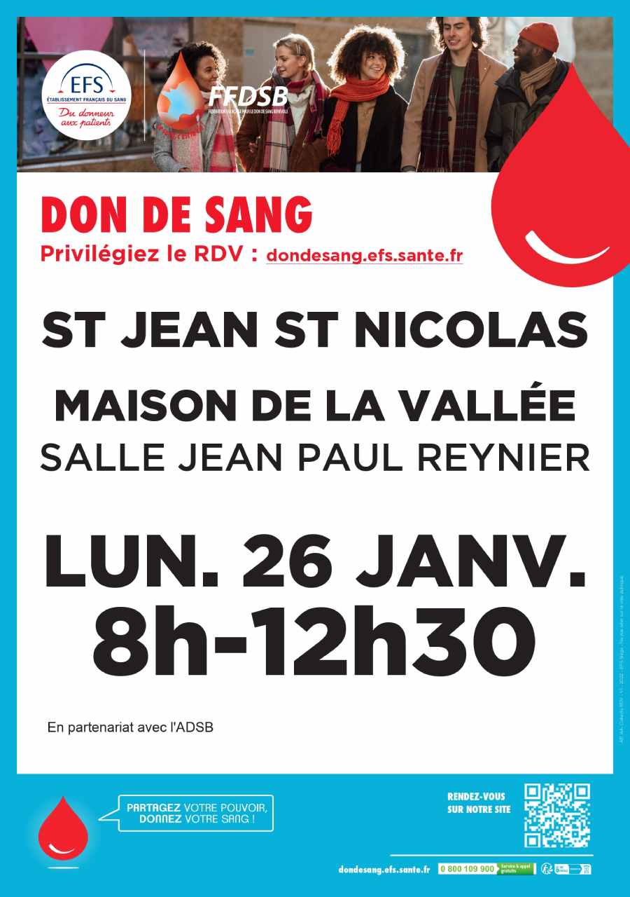 Lire la suite à propos de l’article DON DE SANG