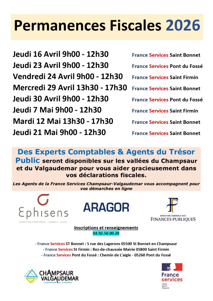 PERMANENCES FISCALES 2026