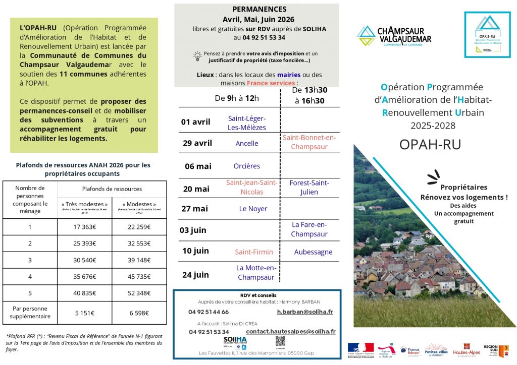Opération programmée de amélioration de l'habitat