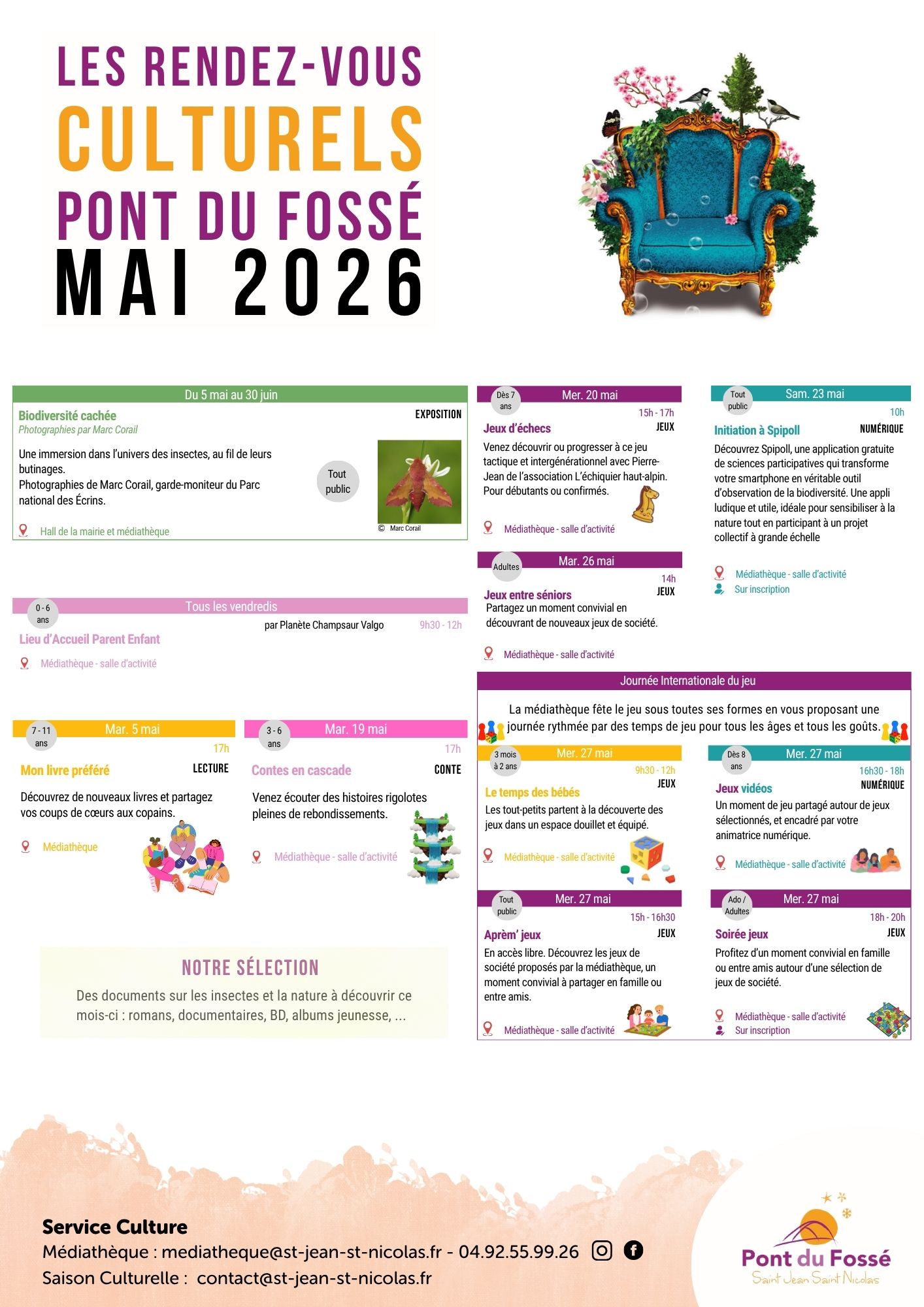 You are currently viewing En mai à la médiathèque