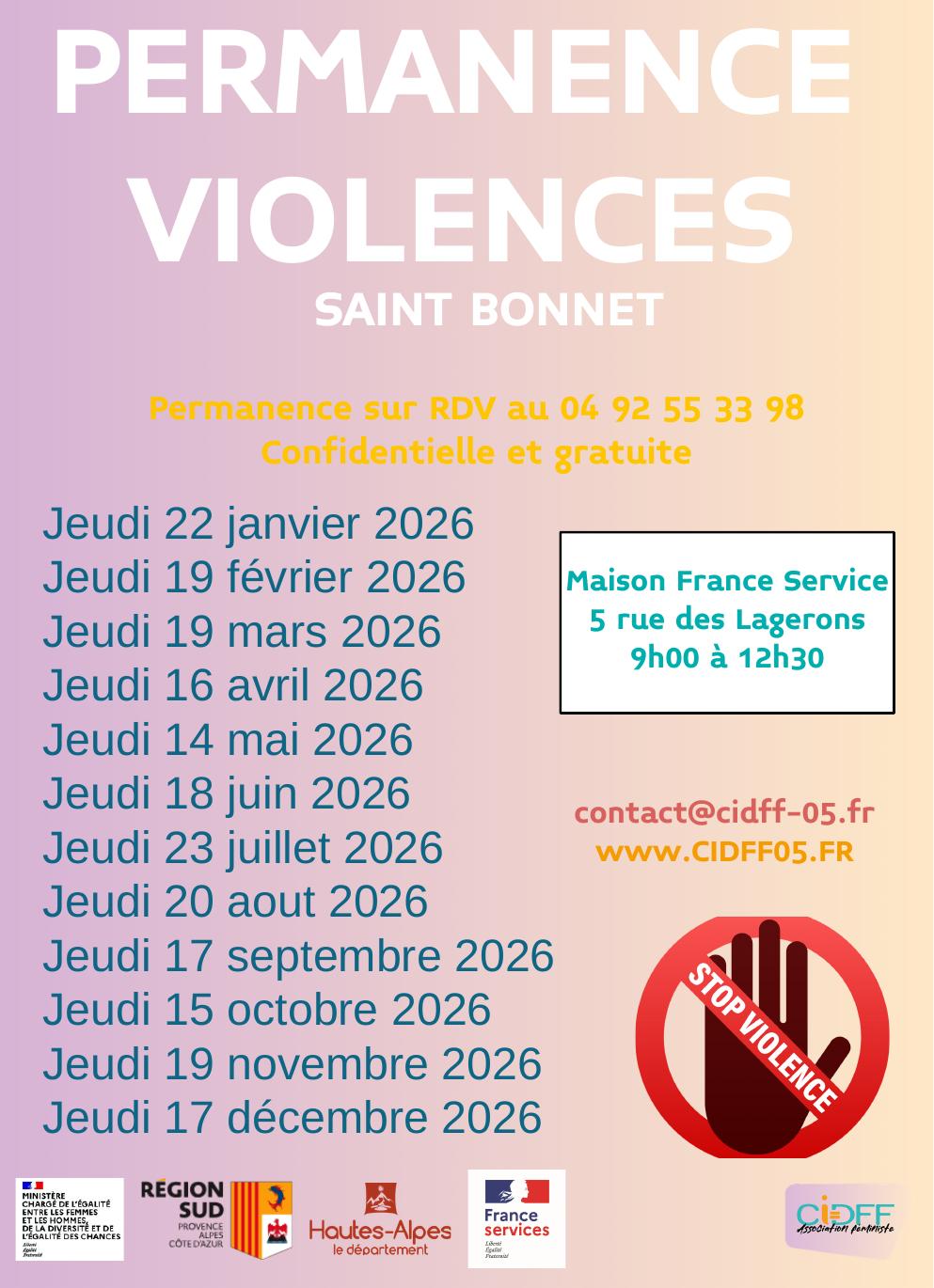 Lire la suite à propos de l’article Permanences violences
