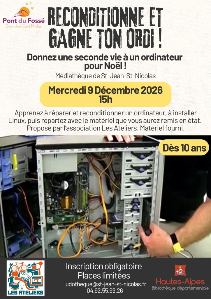 Reconditionnez un ordinateur et repartez avec !