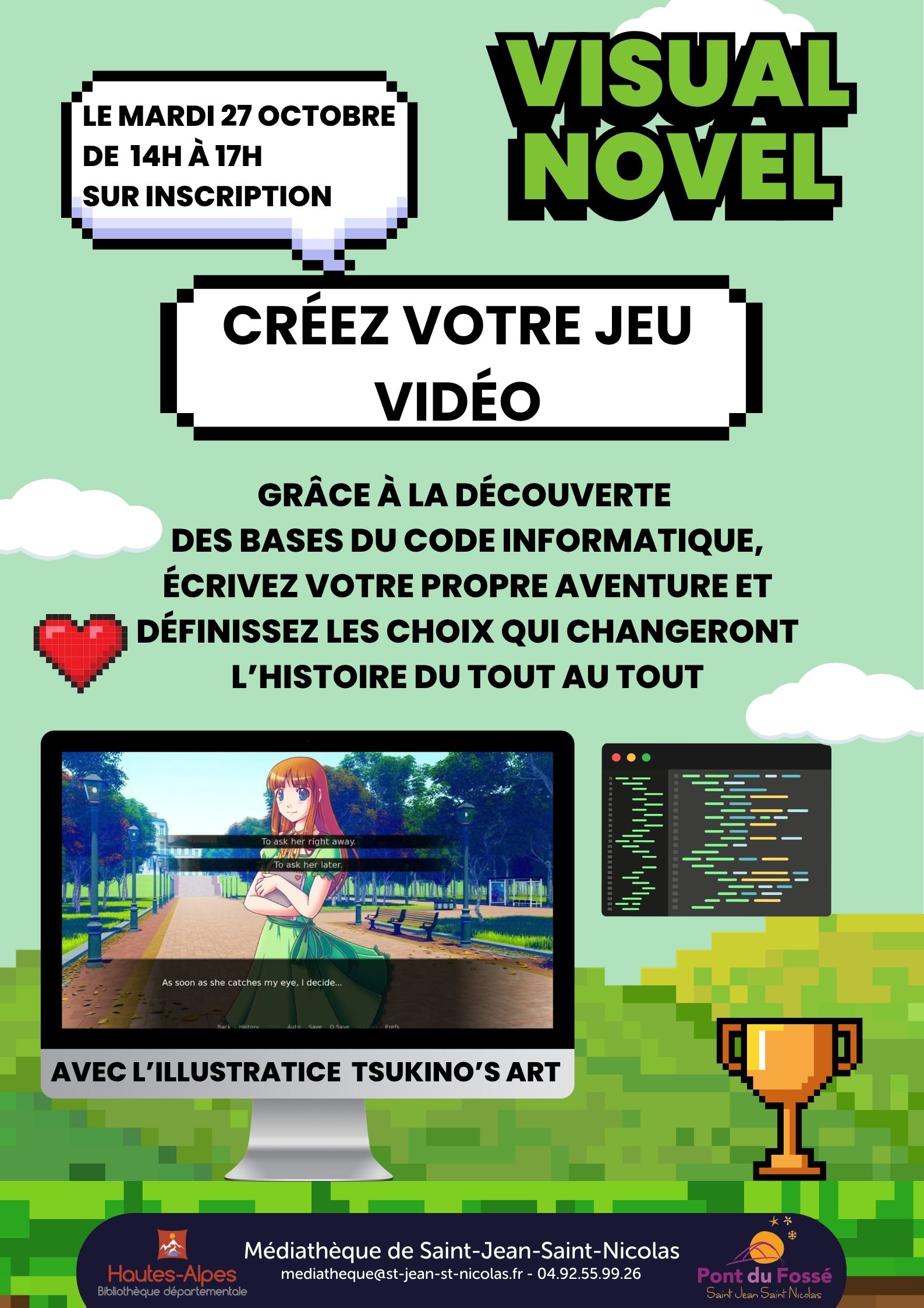 Vous consultez actuellement Créez votre jeu vidéo – Visual Novel
