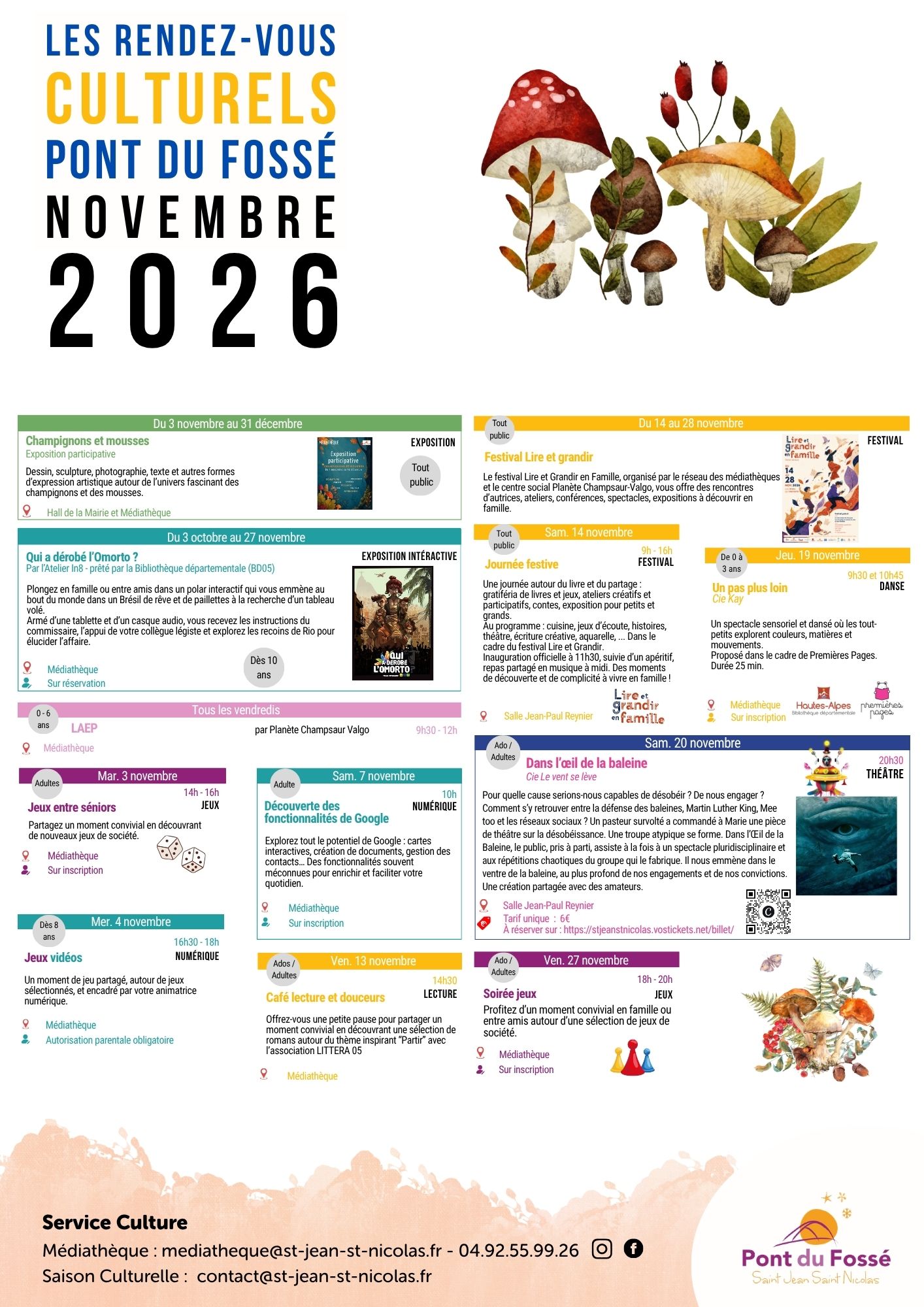 Vous consultez actuellement Programme de novembre Médiathèque