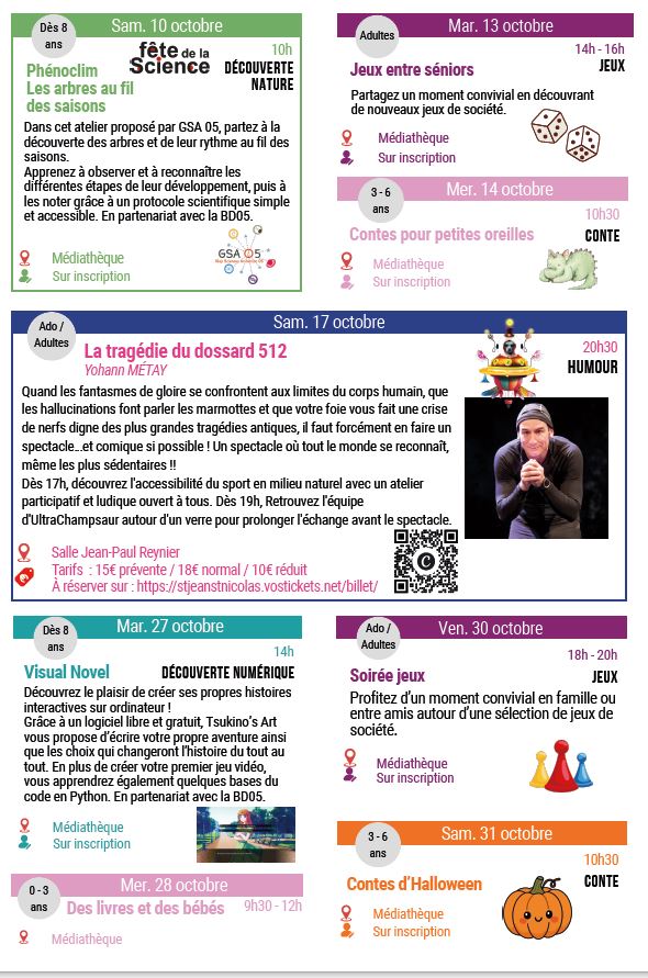 Vous consultez actuellement Médiathèque – vacances de la Toussaint